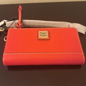 Dooney and Burke red wallet/ wristlet NWTGS
